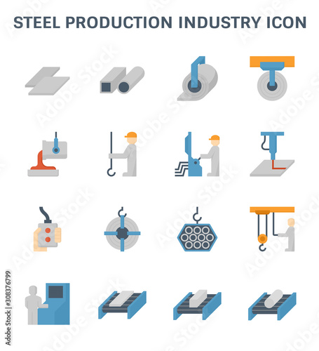 steel production icon