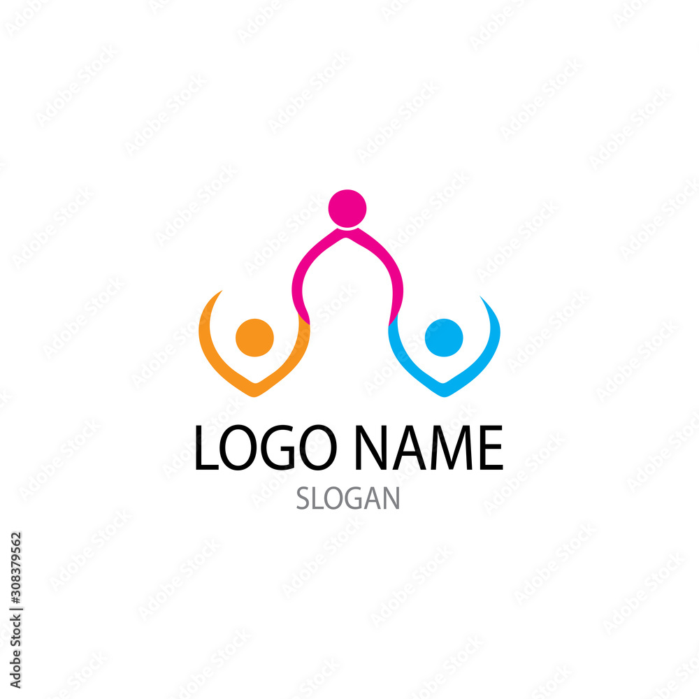 comunity people and busines logo vector comunity people and busines logo vector