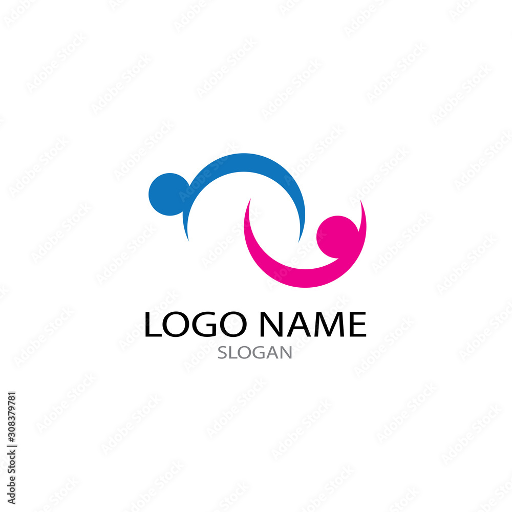 comunity people and busines logo vector comunity people and busines logo vector