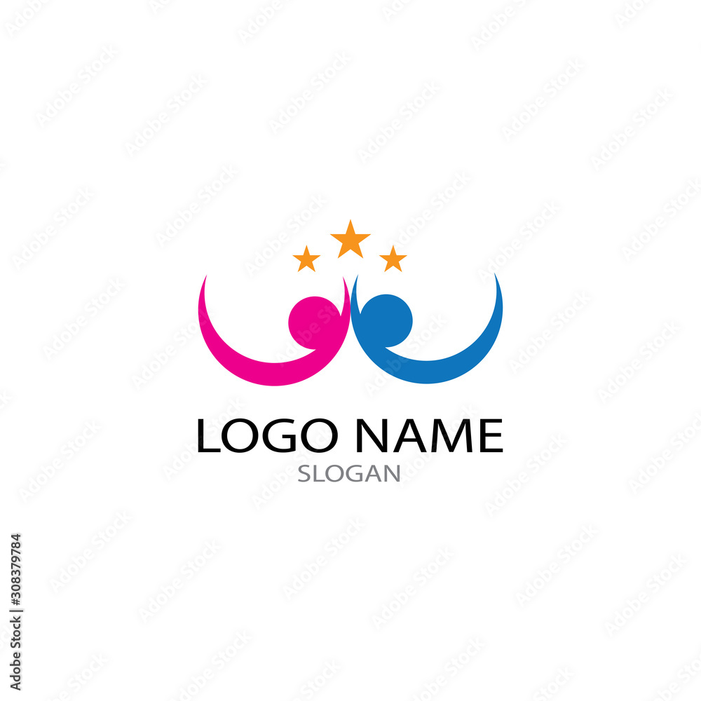 comunity people and busines logo vector comunity people and busines logo vector