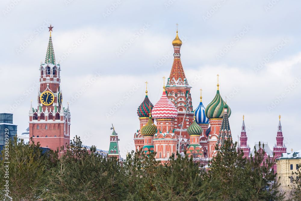  St. Basil's Cathedral on Red Square of Moscow