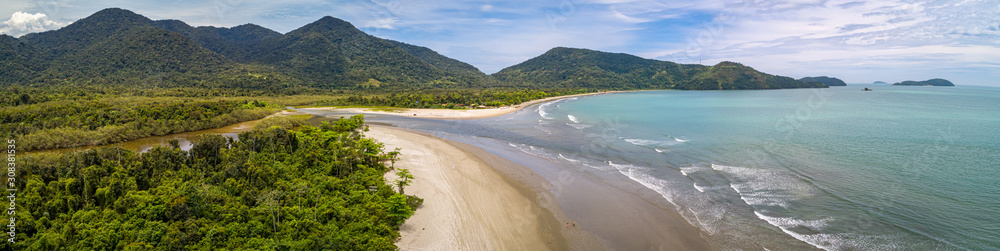 coast, trees, sea, panoramic, landscape, vacation, forest, scenic, travel destination, atlantic, ocean, shoreline, waves, sand, beach, turquoise, green, panorama, aerial view, beautiful, river, blue, 