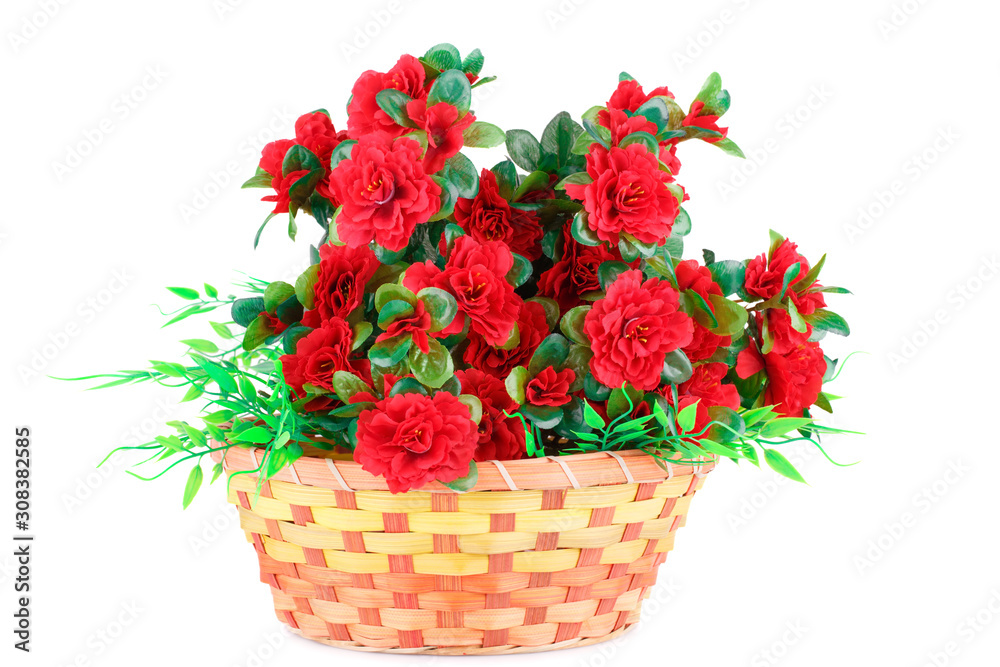 Flowers in basket