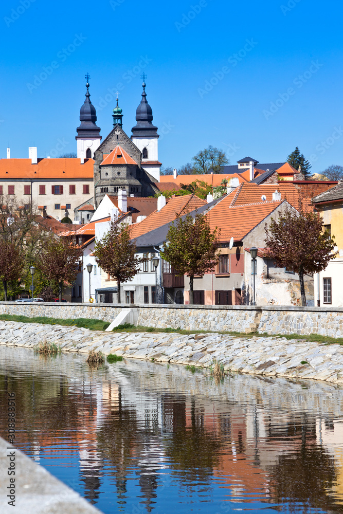 romanesque St. Procopius basilica and monastery, jewish town Trebic (UNESCO, the oldest Middle ages settlement of jew community in Central Europe), Moravia, Czech republic, Europe romanesque St. Procopius basilica and monastery, jewish town Trebic (UNESCO, the oldest Middle ages settlement of jew community in Central Europe), Moravia, Czech republic, Europe