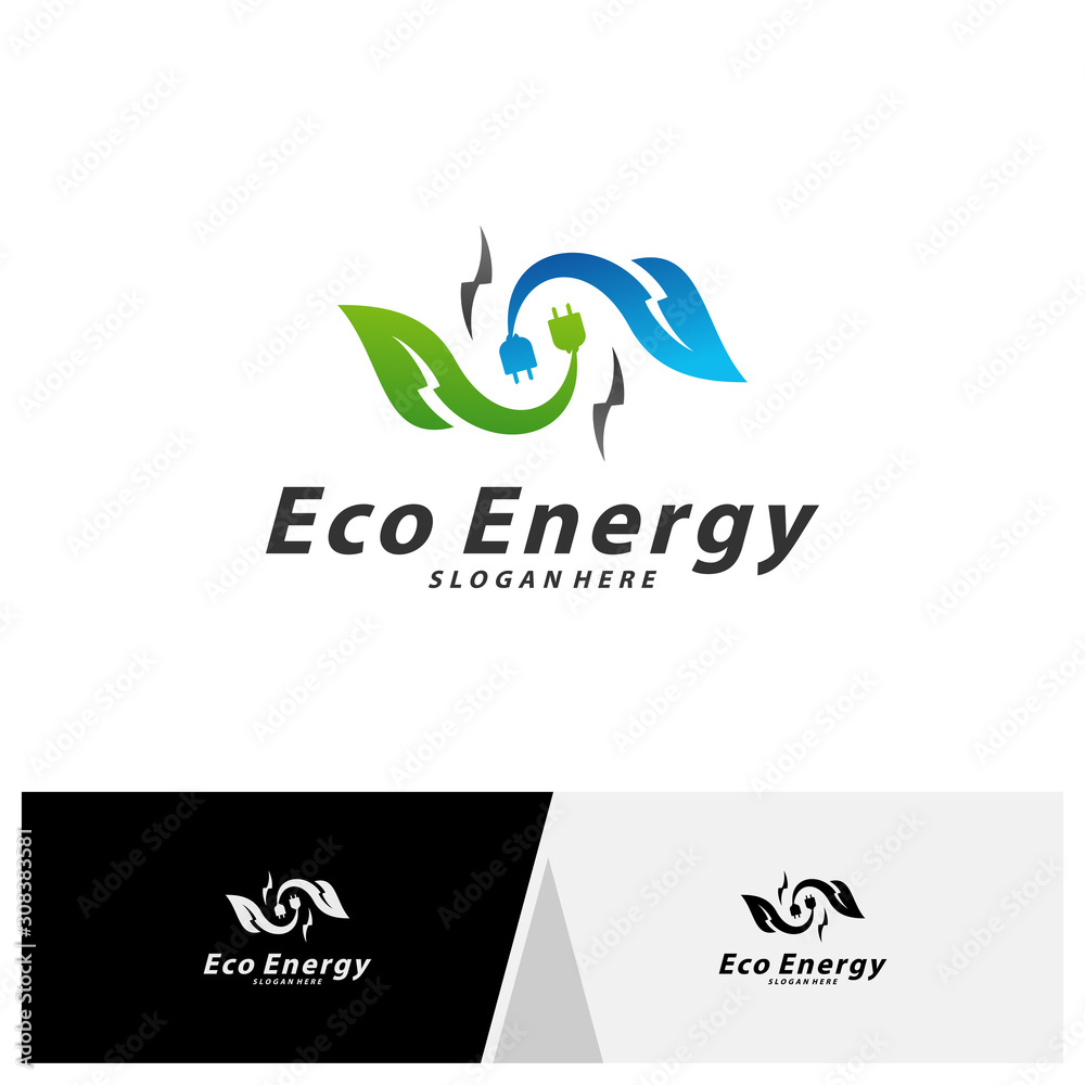 Eco Energy Logo Template Design Vector, Emblem, Design Concept, Creative Symbol, Icon Eco Energy Logo Template Design Vector, Emblem, Design Concept, Creative Symbol, Icon