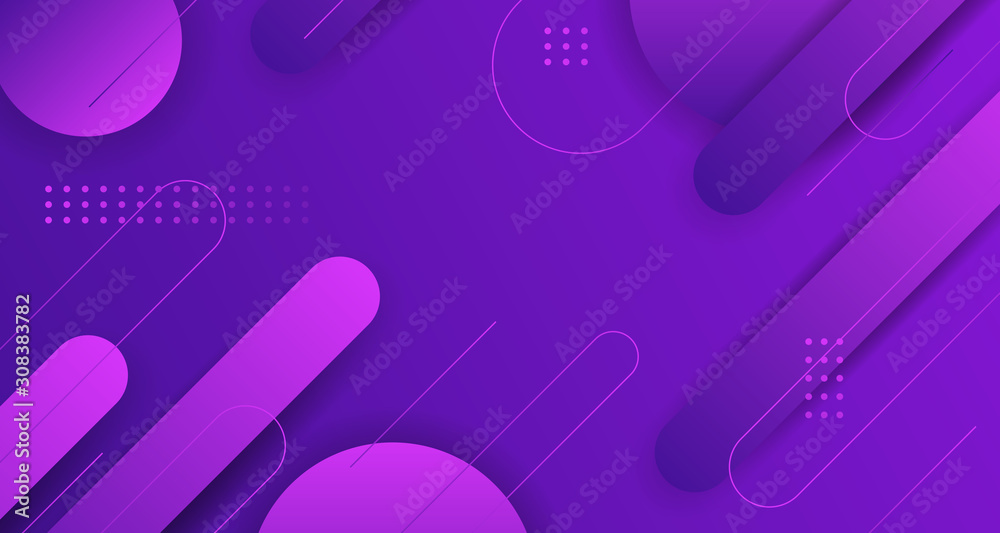 Purple gradient geometric background design