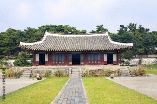 Ancient pavilion of the Koryo period, Kaesong City, North Korea