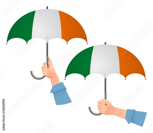 Ireland flag umbrella