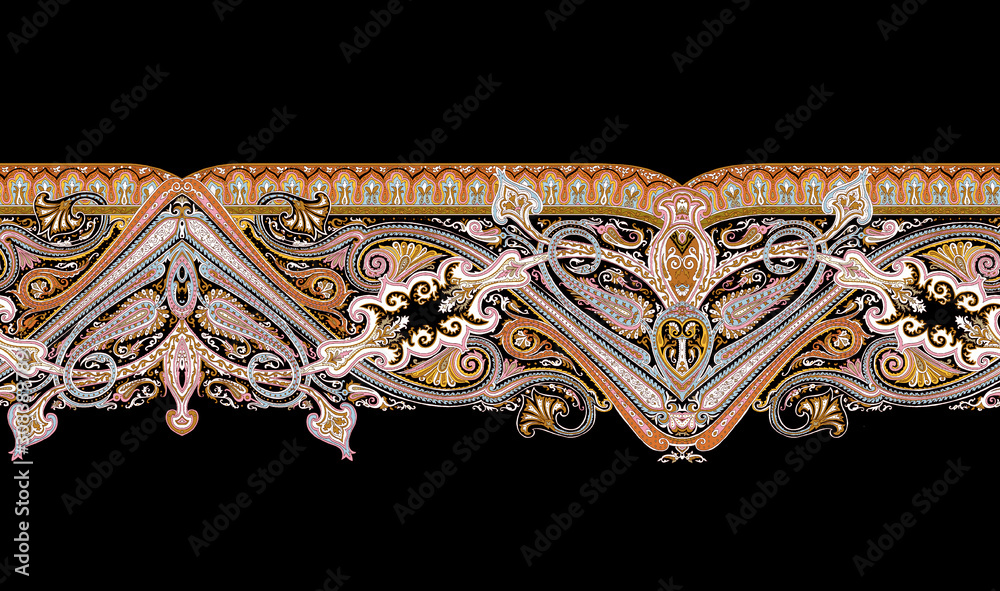 Obraz premium Decorative elegant luxury design.Paisley pattern.
