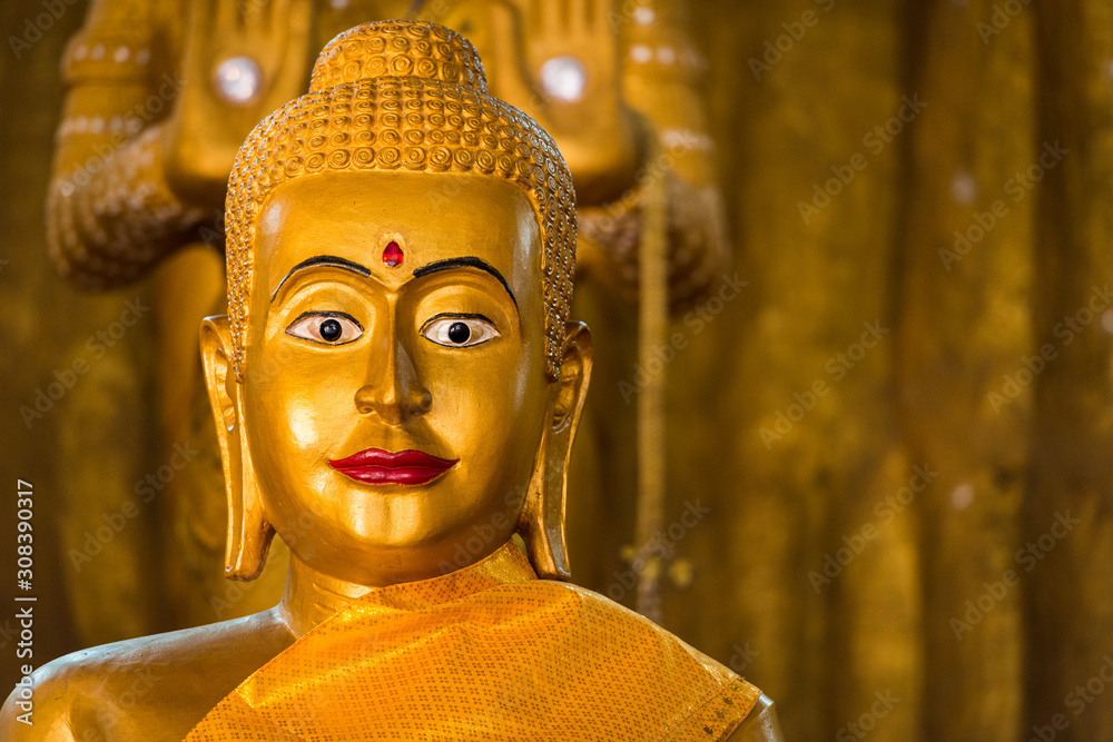 buddha statue in gold across Asia 