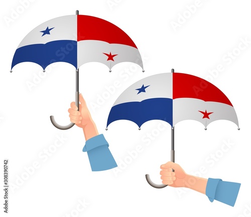 Panama flag umbrella
