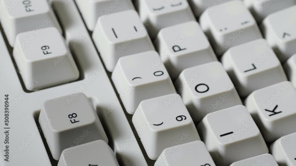 Finger presses F8 button on keyboard Finger presses F8 button on keyboard