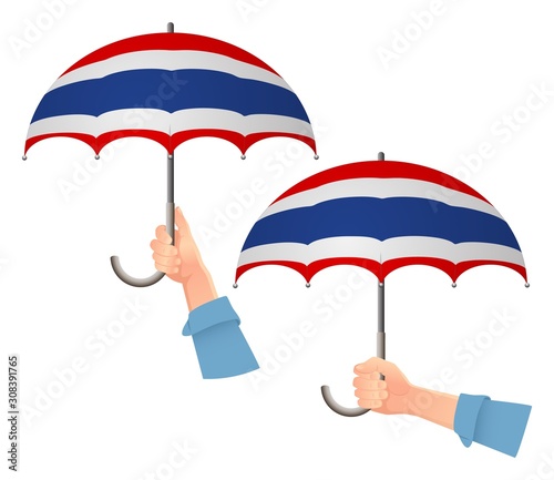 Thailand flag umbrella