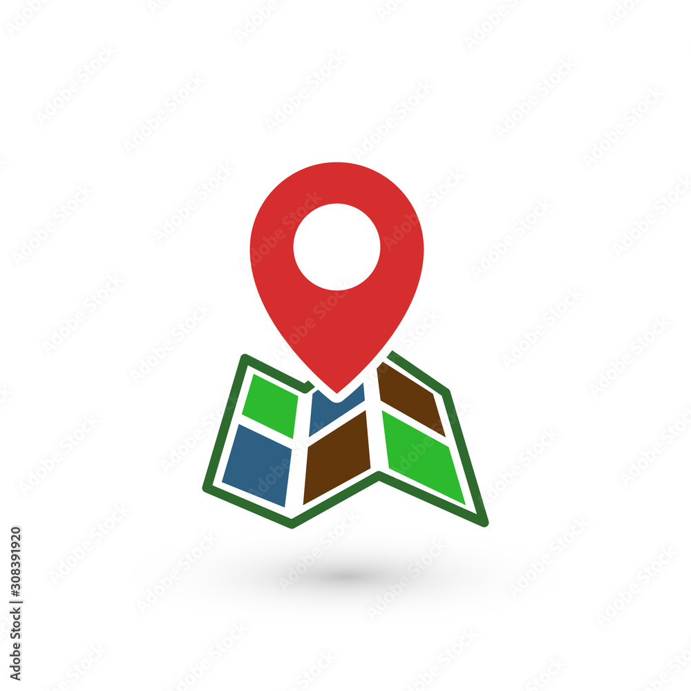 Simple address icon for web application. Vector Simple address icon for web application. Vector