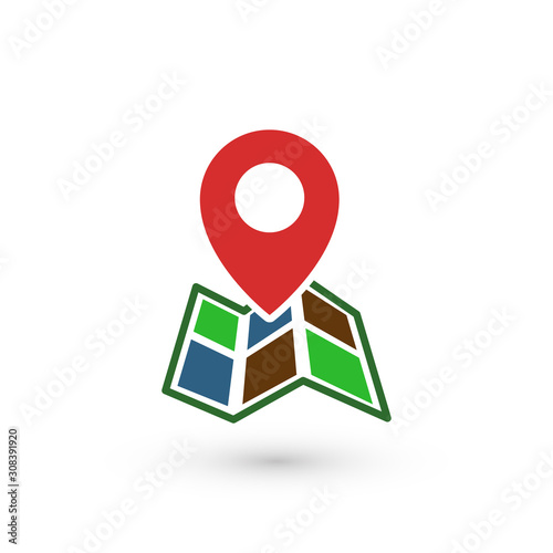 Free Download Simple address icon for web application. Vector - GFXLoad
