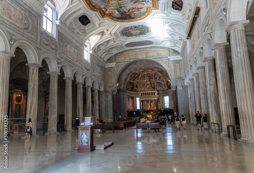 Photography Interior of basilica San Pietro in Vincoli