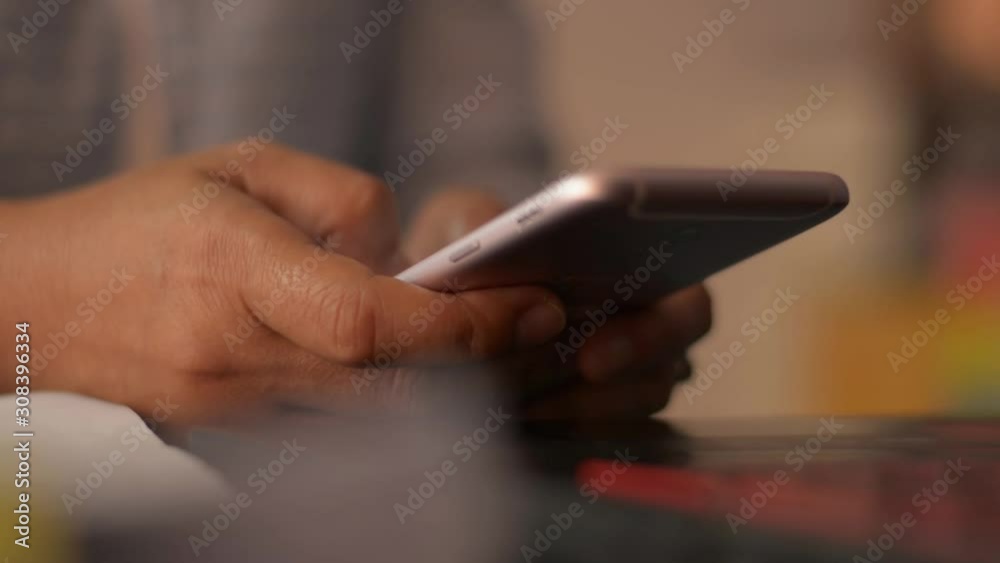 Close up woman hands texting message on mobile smart phone for communication and chatting on social online. Close up woman hands texting message on mobile smart phone for communication and chatting on social online.