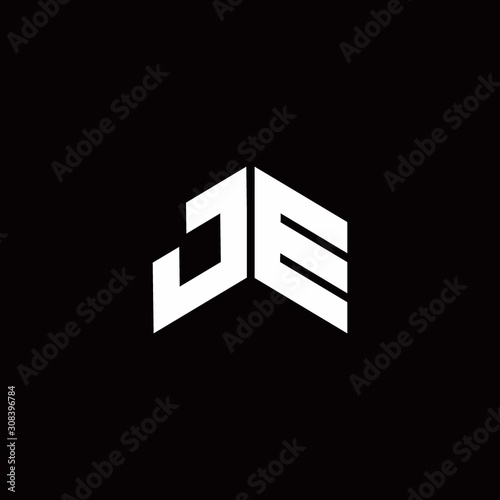 Fotografía JE Logo monogram modern design template