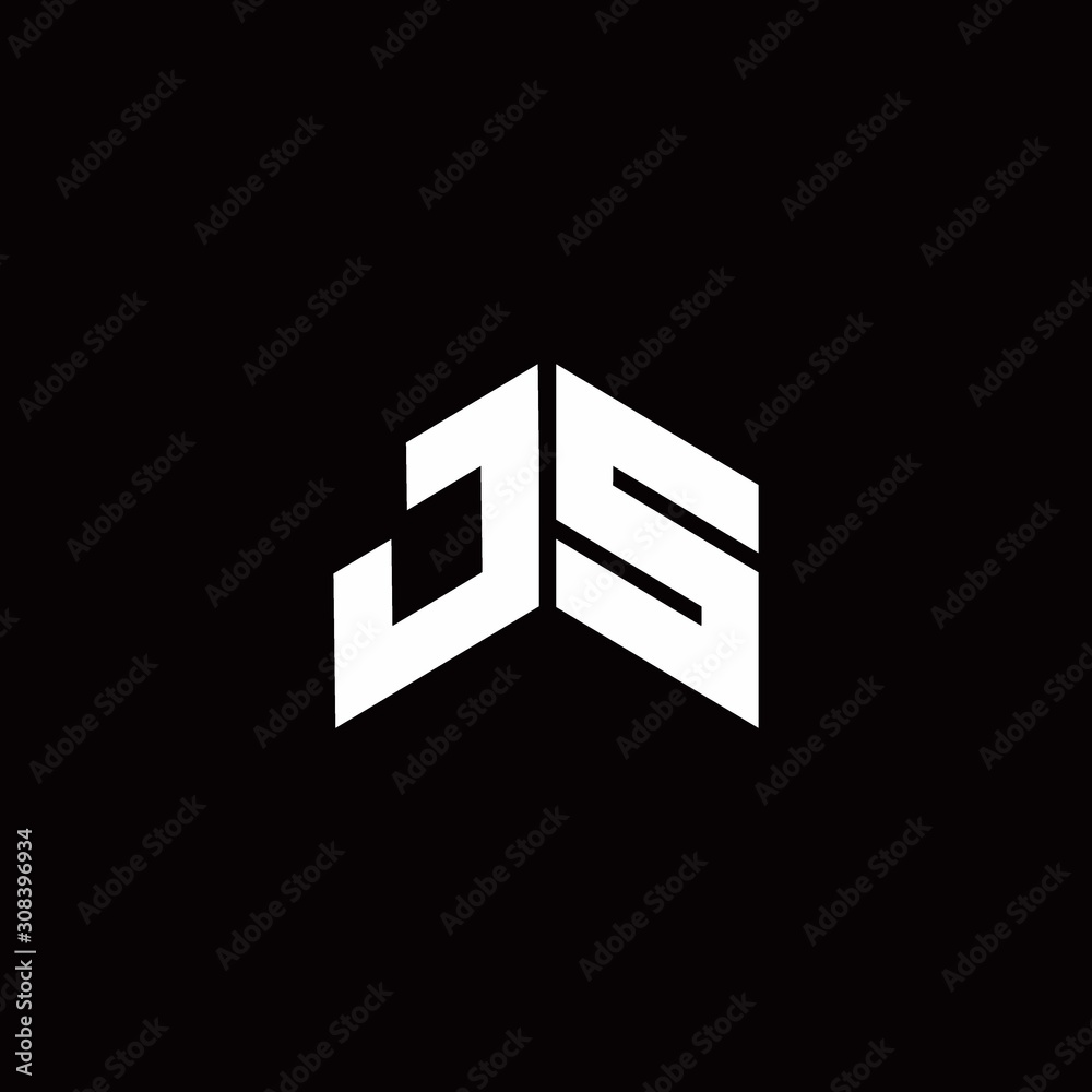 JS Logo monogram modern design template JS Logo monogram modern design template