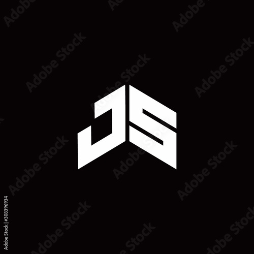 JS Logo monogram modern design template