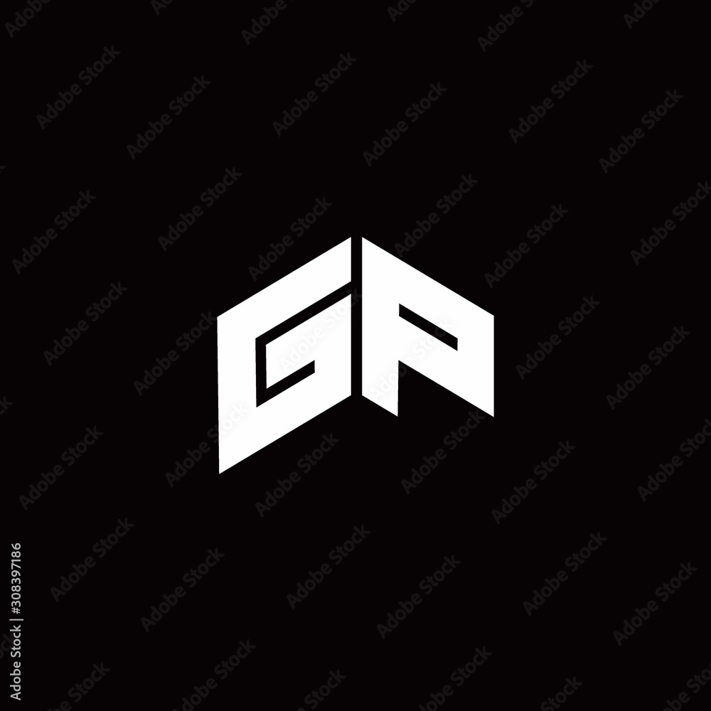 GP Logo monogram modern design template