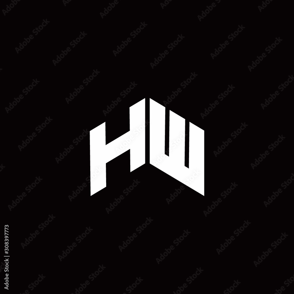 HW Logo monogram modern design template HW Logo monogram modern design template