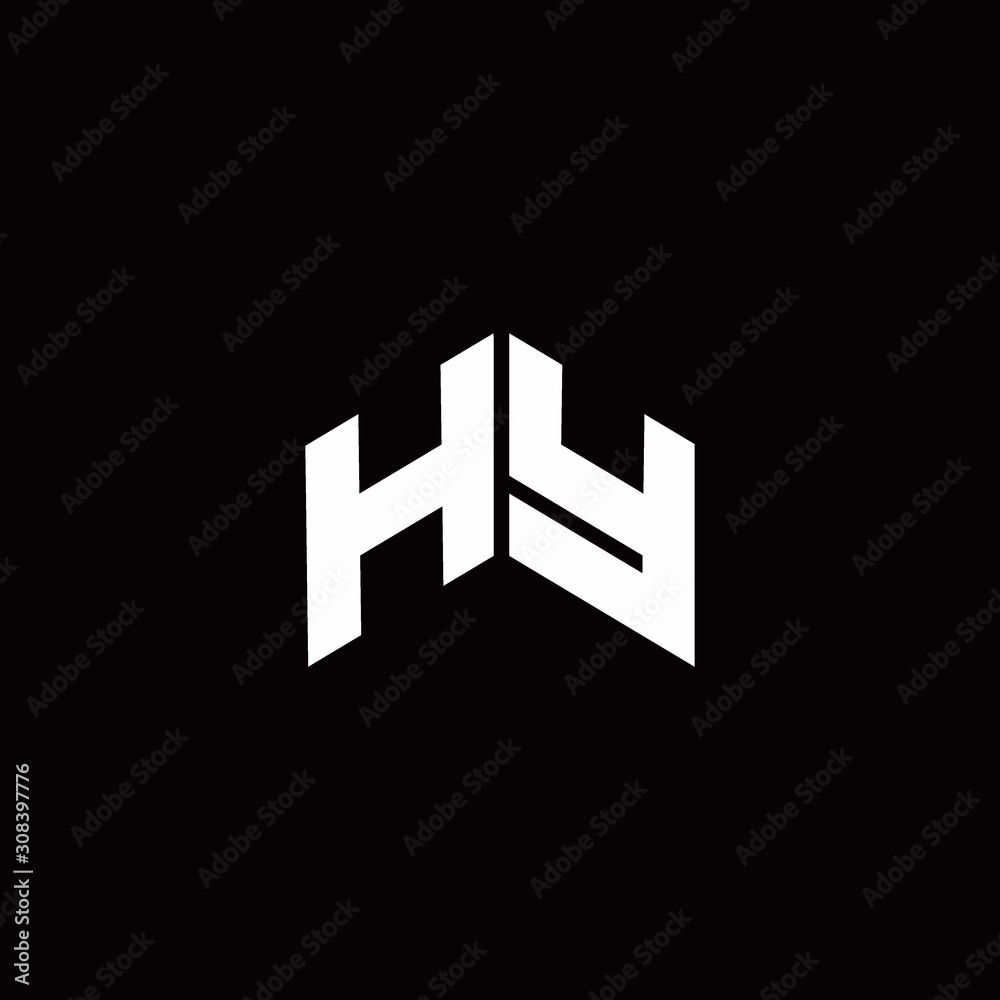 HY Logo monogram modern design template HY Logo monogram modern design template
