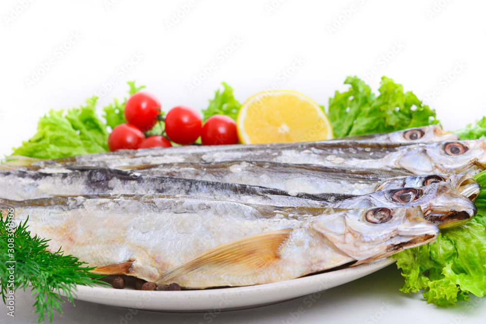 Dried sichel, the ziege, the sabre carp or sabrefish Dried sichel, the ziege, the sabre carp or sabrefish