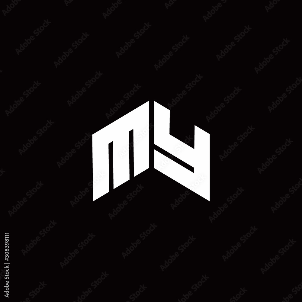 MY Logo monogram modern design template MY Logo monogram modern design template