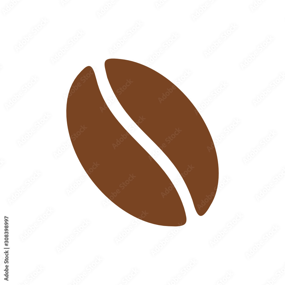 Obraz premium ziarno kawy ikona