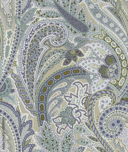 Decorative elegant luxury design.Paisley pattern.