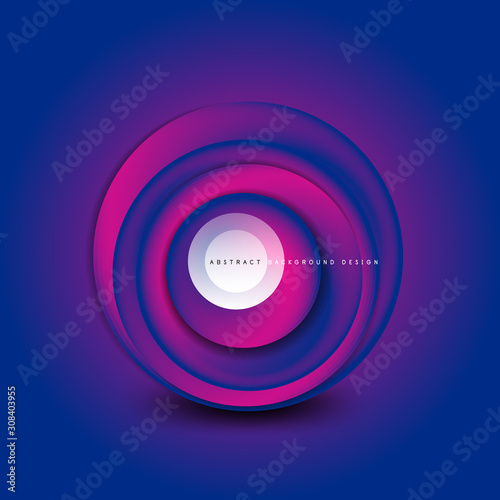 Vector swirl circle banner, 3d style abstract sphere or round shape icon or background templates. Vector Illustration For Wallpaper, Banner, Background, Card, Book Illustration, landing page