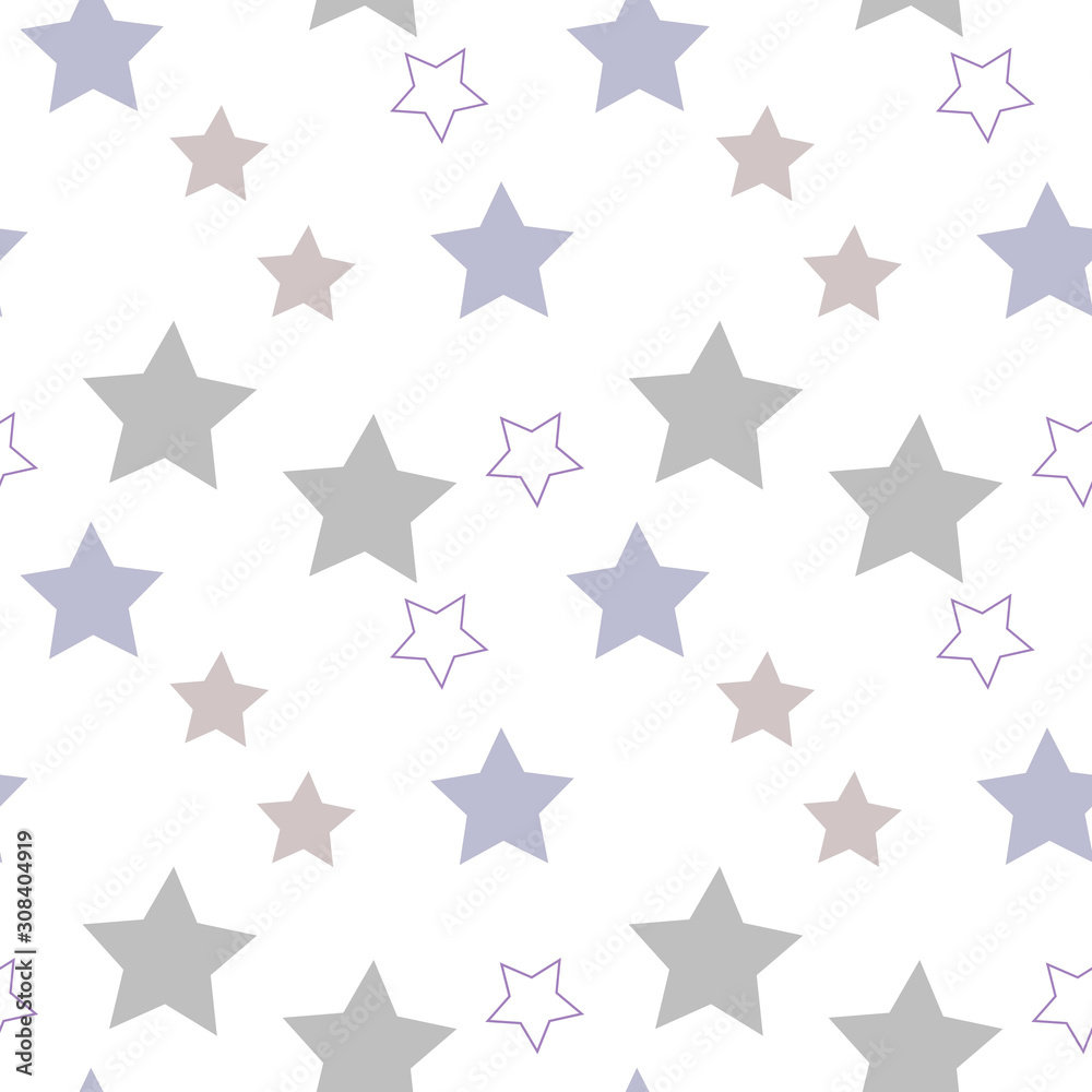 Star seamless pattern.Design template for wallpaper,fabric,wrapping,textile