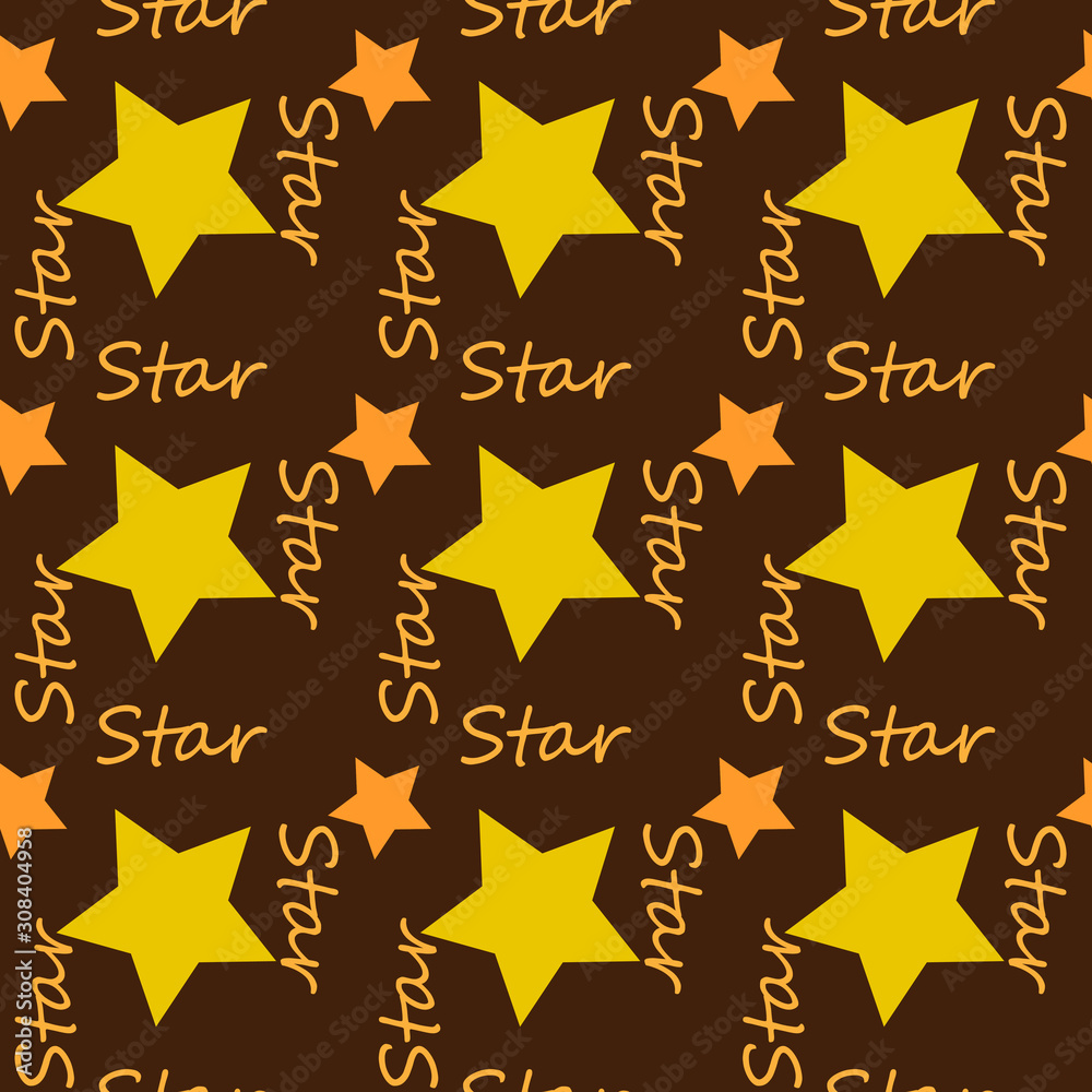 Fototapeta premium Star seamless pattern.Design template for wallpaper,fabric,wrapping,textile