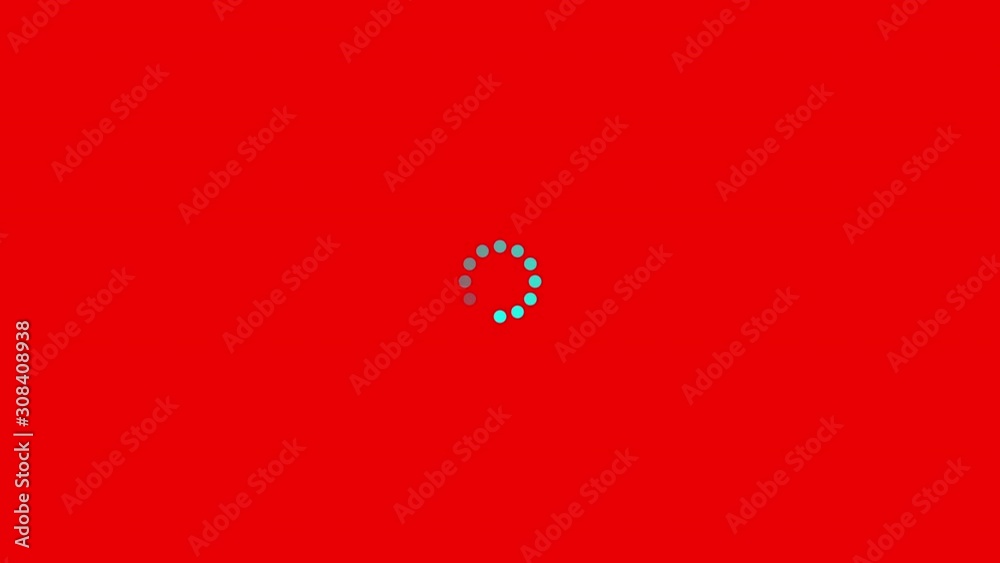 Loading circle on red background Loading circle on red background