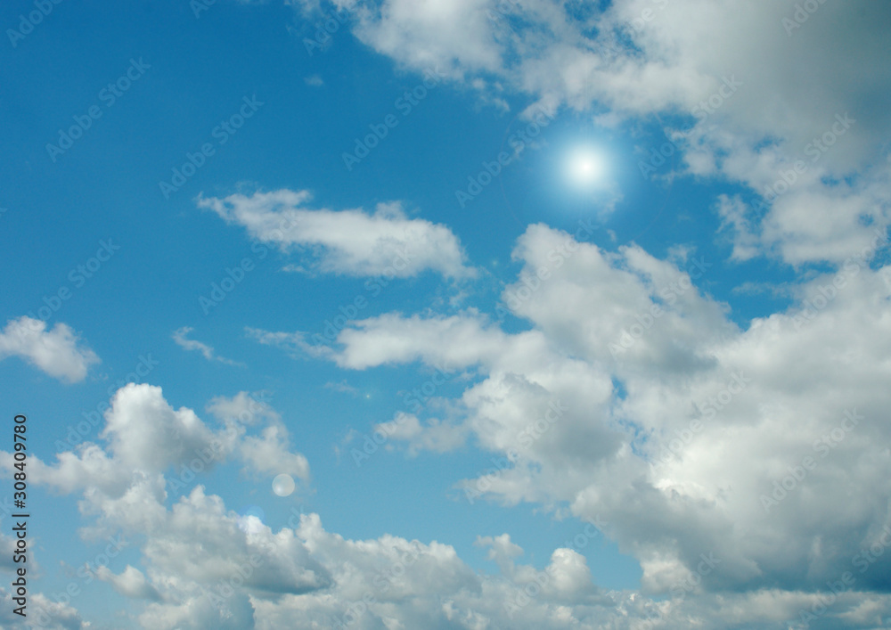 Fototapeta premium clouds in the blue sky