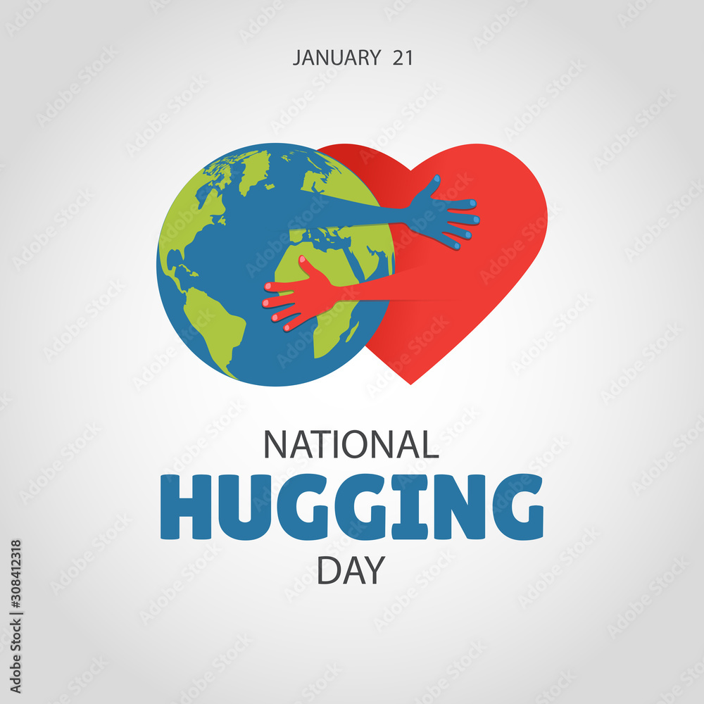 Vector illustration on the theme of National Hug Day. Vector illustration on the theme of National Hug Day.