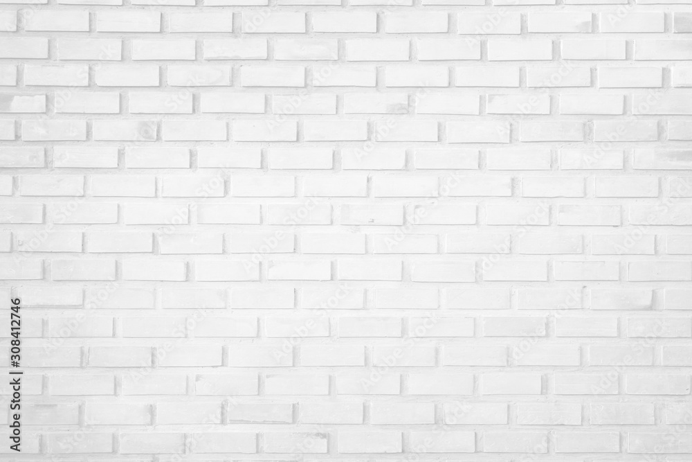 White brick wall texture background in room at subway. Brickwork ...