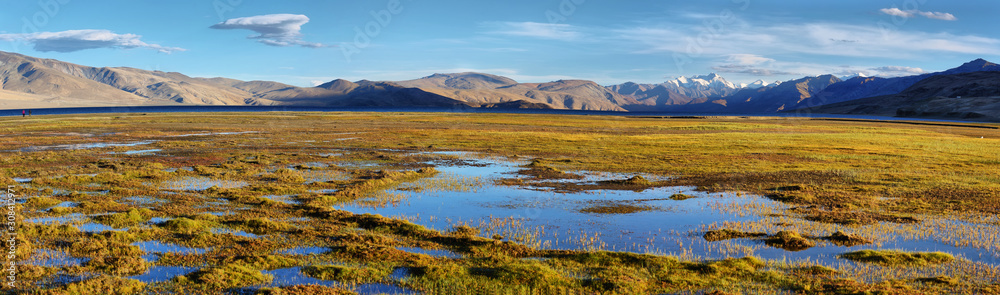 Himalayan lake Tso Moriri in the afternoon. Korzok, Ladakh, India Himalayan lake Tso Moriri in the afternoon. Korzok, Ladakh, India