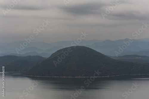 view mountain of lake