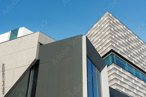 Exterior of modern architecture. Building abstract background