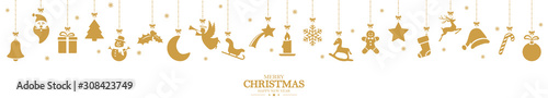collection of hanging christmas icons