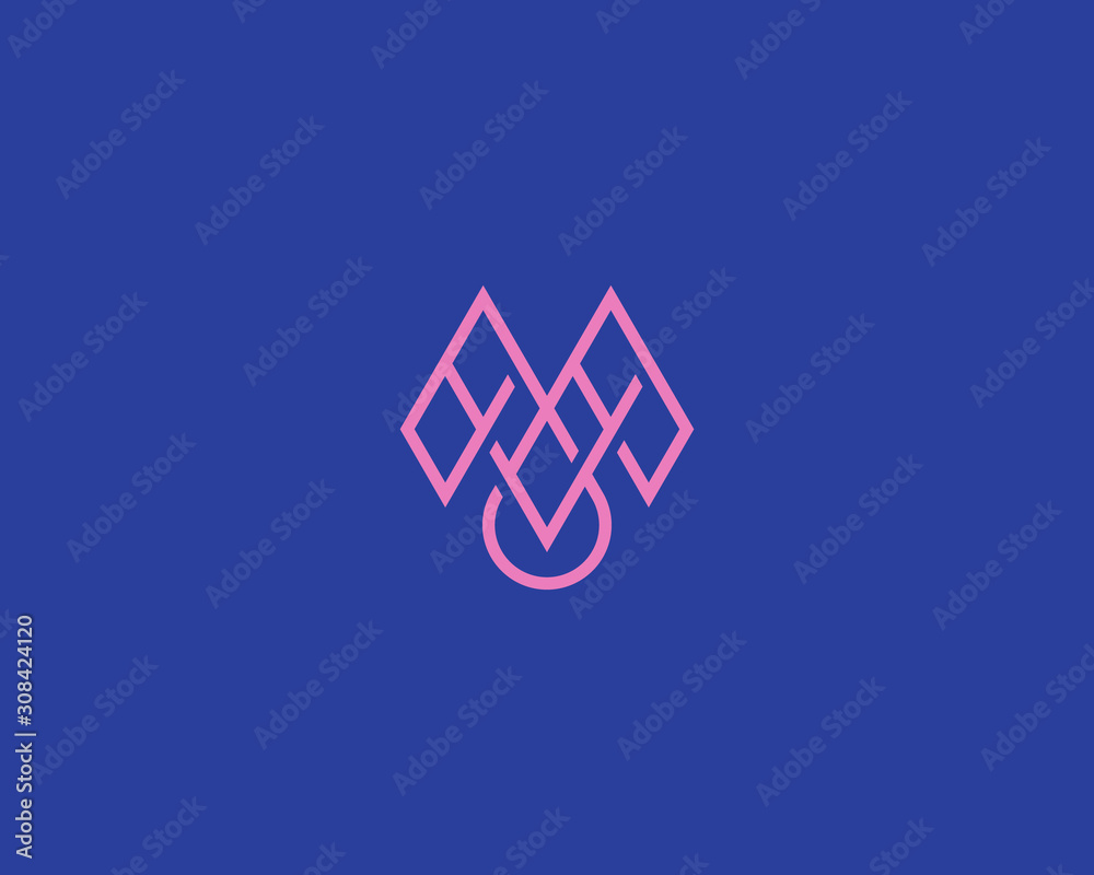 Abstract letter M logo design. Linear creative monogram symbol. Universal elegant vector icon. Abstract letter M logo design. Linear creative monogram symbol. Universal elegant vector icon.