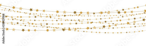 stars on strings background for christmas time