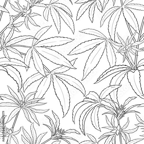 hemp vector pattern
