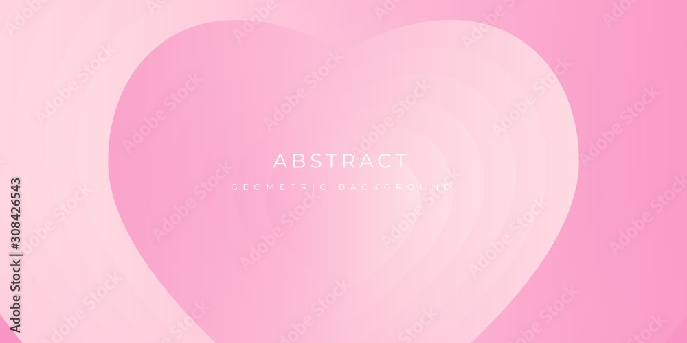 Pink Valentine Abstract Love Background Vector