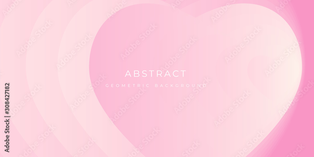 Fototapeta Pink Valentine Abstract Love Background Vector
