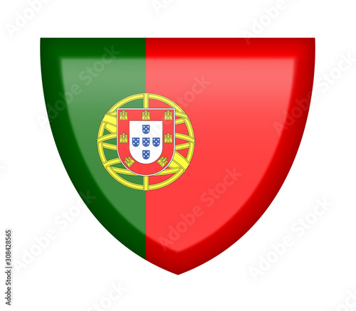 Free Download Scudetto con bandiera Portogallo - GFXLoad