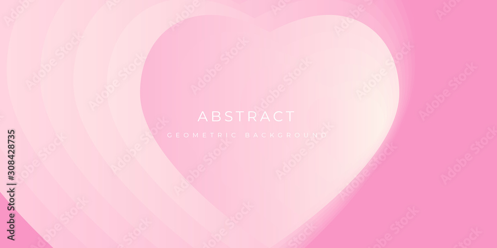 Fototapeta Pink Valentine Abstract Love Background Vector