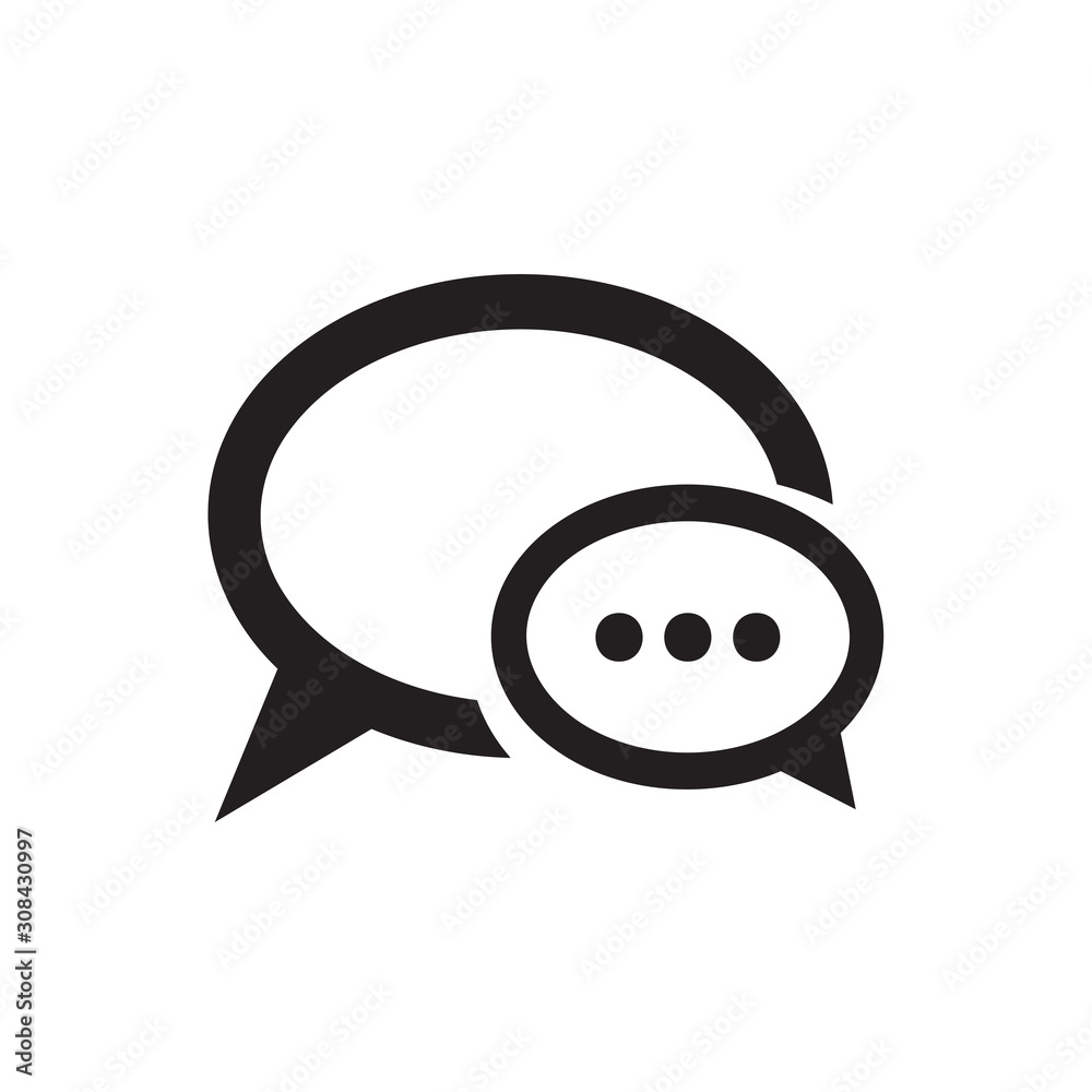 Chat icon vector isolated on background. Trendy message symbol. Pixel perfect. illustration EPS 10. - Vector. Chat icon vector isolated on background. Trendy message symbol. Pixel perfect. illustration EPS 10. - Vector.